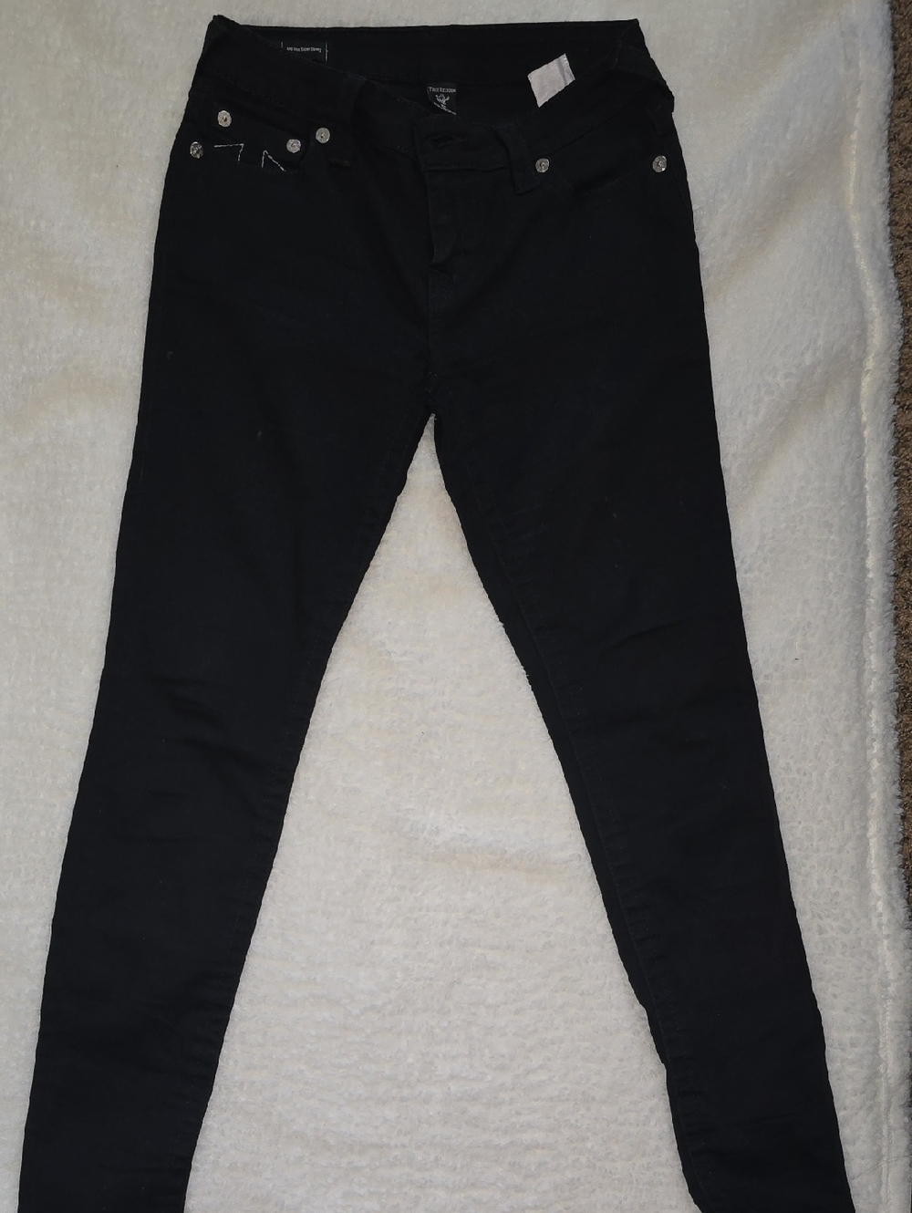 True Religion Black Halle Super Skinny Jeans